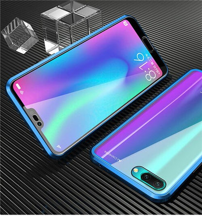 Coque Antichoc Magnétique en Verre Trempé 9H pour Huawei Honor