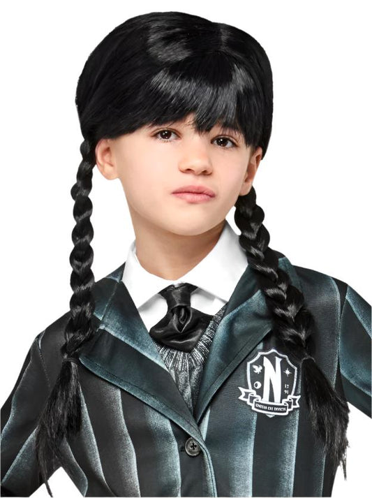 Wednesday Wig Child - The Addams Family