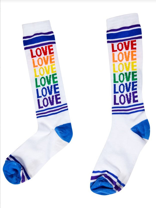 Rainbow Love Socks