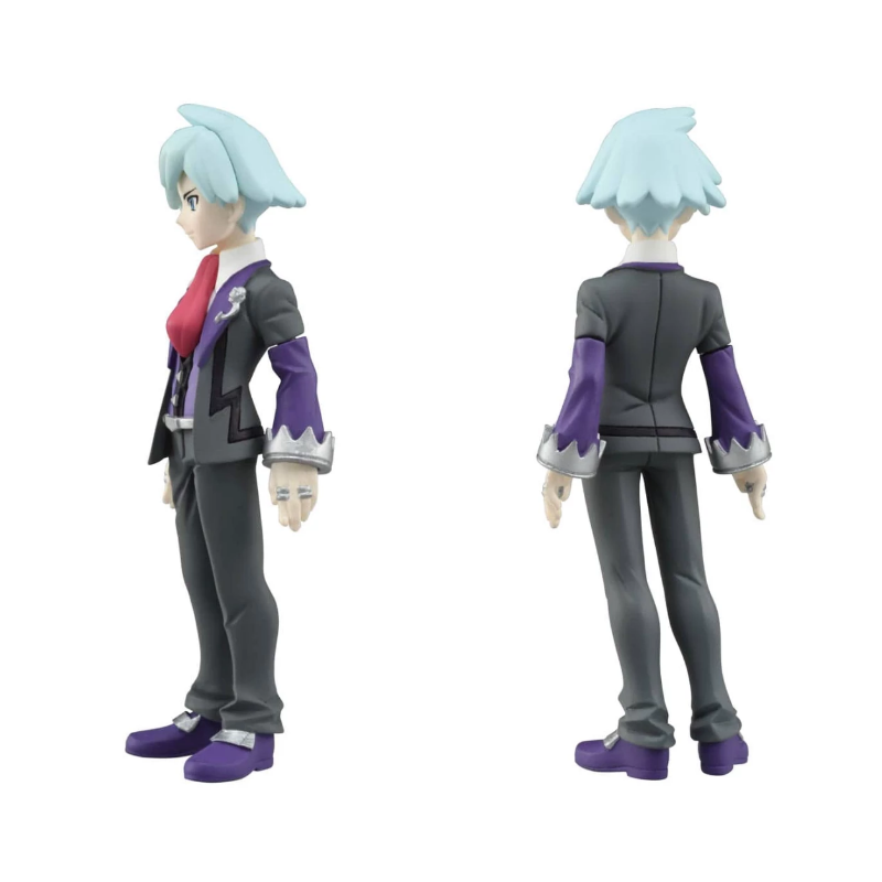 Figurines de Dresseurs Pokémon : Ash, Leon, Cynthia & Steven Stone