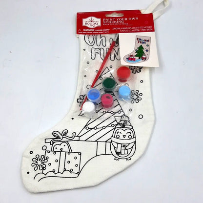 Paint Your Own Stocking Kit - Holiday Time