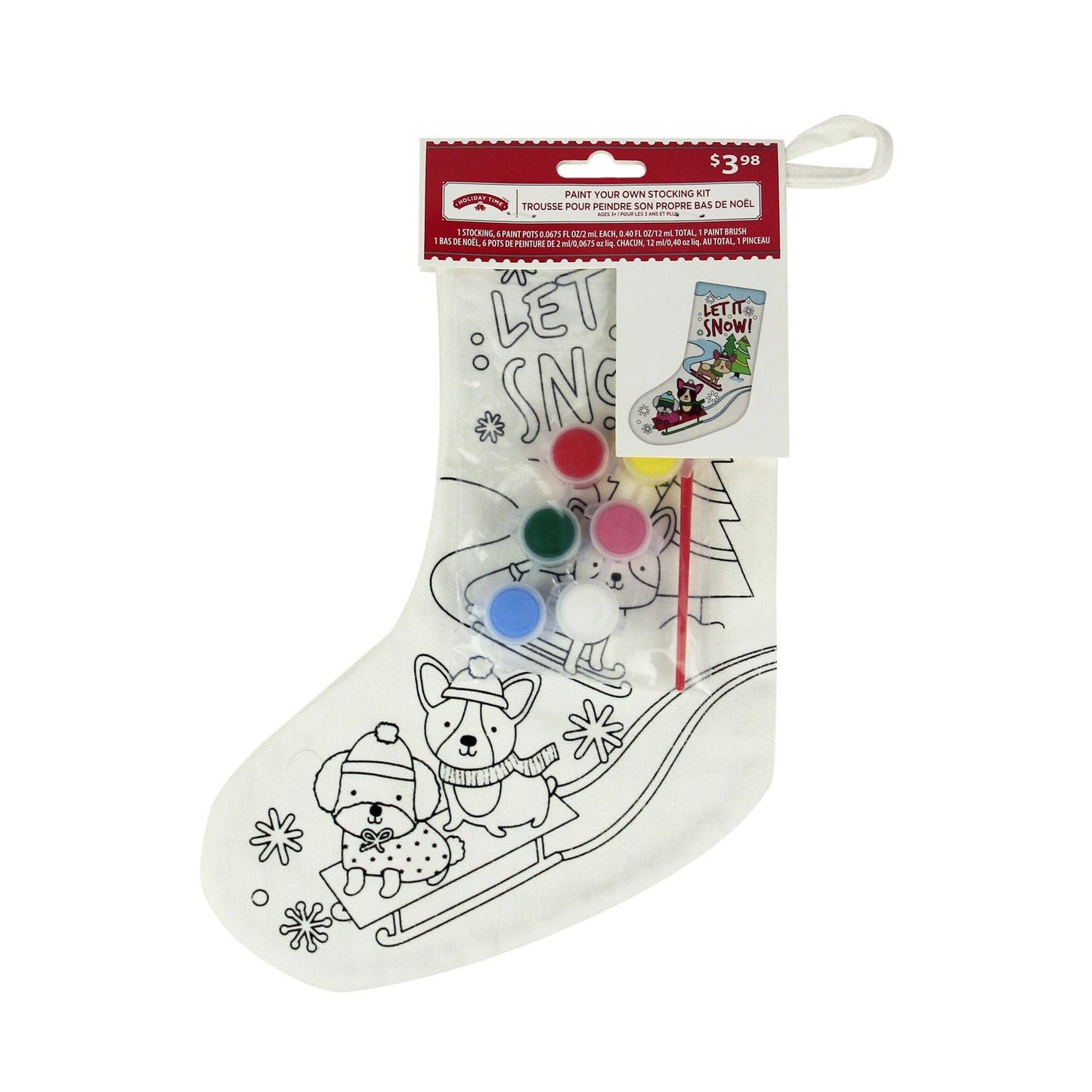 Paint Your Own Stocking Kit - Holiday Time