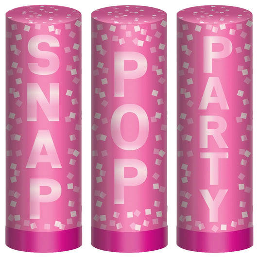 Poppers Confetti Cannon - Pink