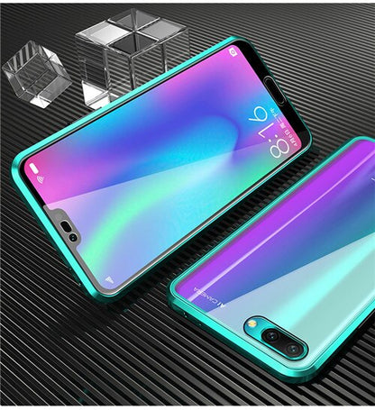 Coque Antichoc Magnétique en Verre Trempé 9H pour Huawei Honor