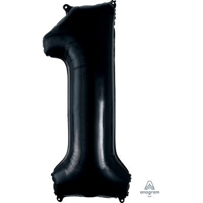 Ballon Chiffre Noir M.34" Personnalisable