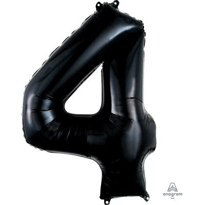 Ballon Chiffre Noir M.34" Personnalisable