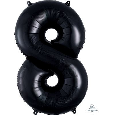 Ballon Chiffre Noir M.34" Personnalisable