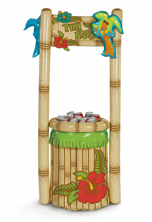 Bar Cooler Gonflable Tiki - Ambiance Tropicale et Décontractée