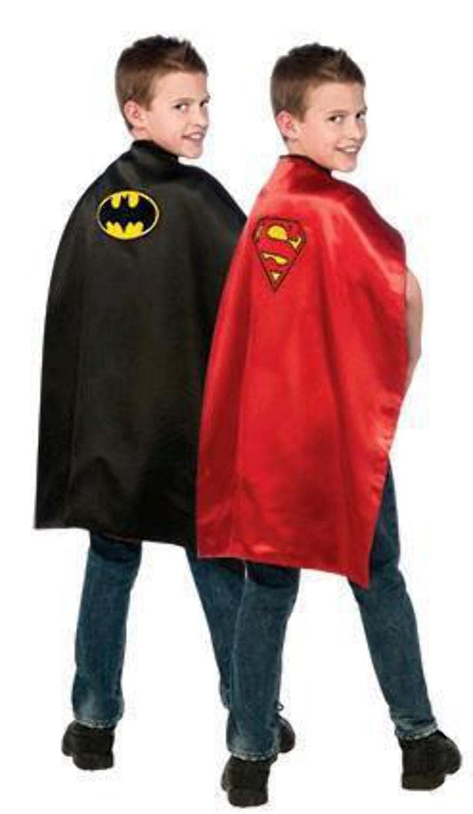 Cape Réversible Batman/Superman pour Jeunes Héros