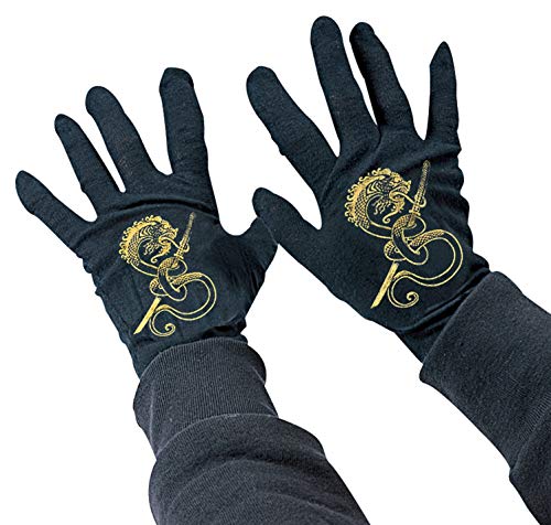 Gants Ninja Enfant avec Décalque Dragon et Sabre