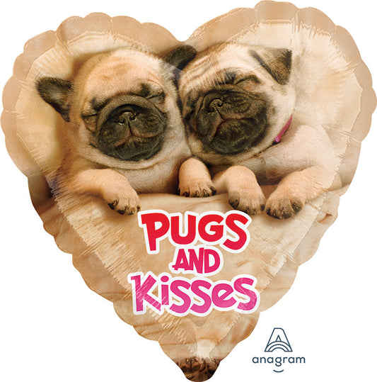 Ballon Avanti 18" Pugs & Kisses