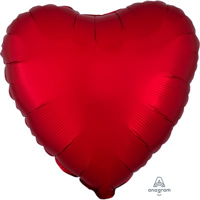 M. 18" Heart Shaped - Satin Colors