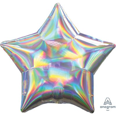 Ballon Étoile Iridescent 19'' - Magie Colorée pour Vos Fêtes