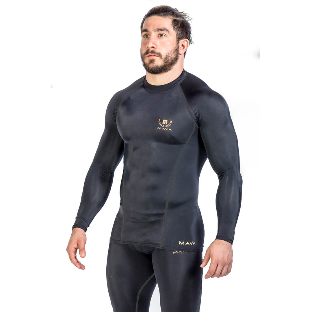 Pack Compression Performance Longue Manches - Gold