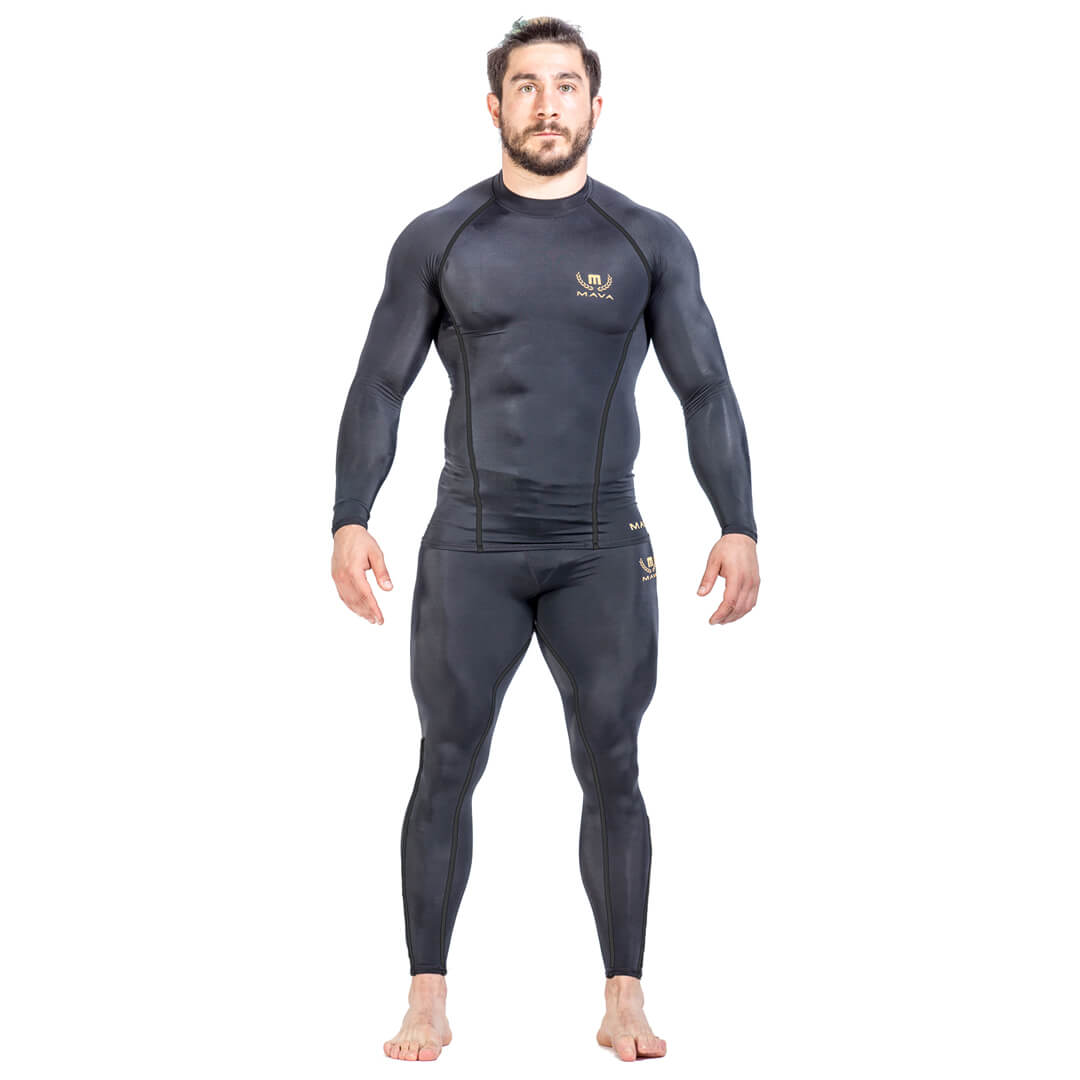 Pack Compression Performance Longue Manches - Gold