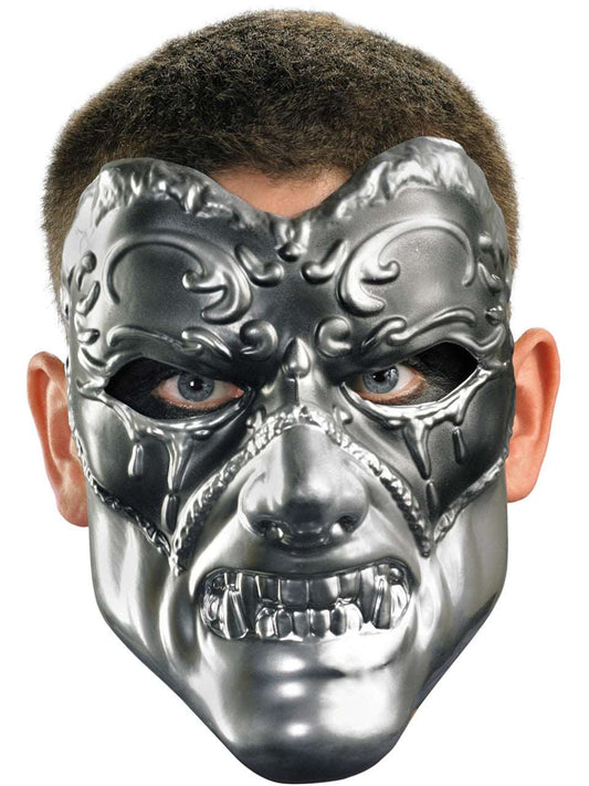 Masque de Mascarade Evil en Argent Élégant et Gothique