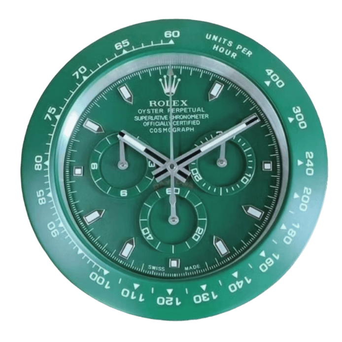 Horloge Murale Rolex Daytona Verte – Édition Racing Luxueuse 🟢🏁