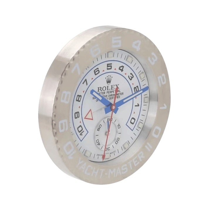 Rolex Yacht-Master Silver'dan esinlenen deniz lüks duvar saati