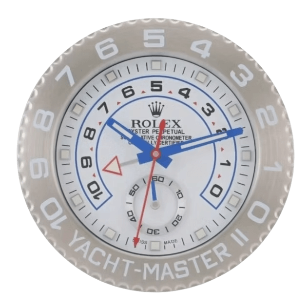 Rolex Yacht-Master Silver'dan esinlenen deniz lüks duvar saati