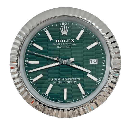 Relógio de parede de luxo datejust - inspirado pela Rolex em ouro rosa