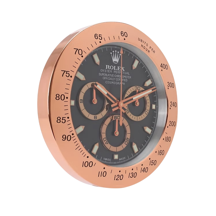 Elegante e preciso orologio da parete - Modello Daytona ispirato all'orologio iconico