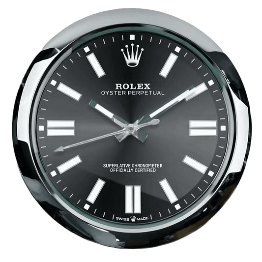 Horloge Murale Deluxe Inspirée par Rolex Oyster Perpetual - Élégance et Précision