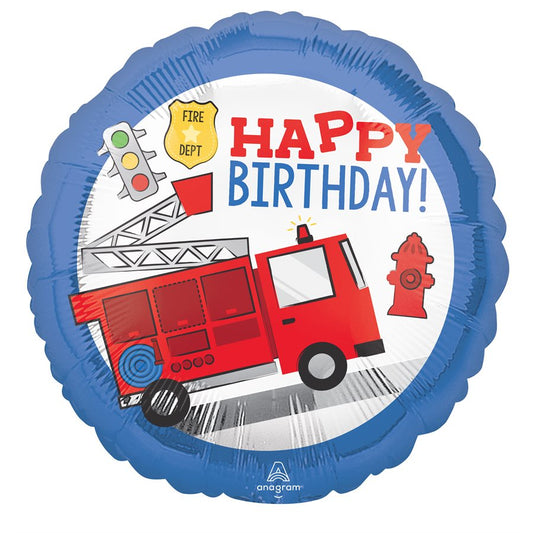 M. 18" First Responder Happy Birthday