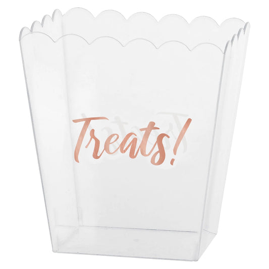 Popcorn Treats Clear Container