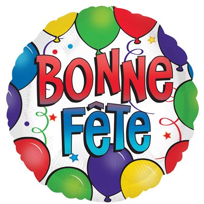 Ballon "Bonne Fête" 18" Festif et Coloré