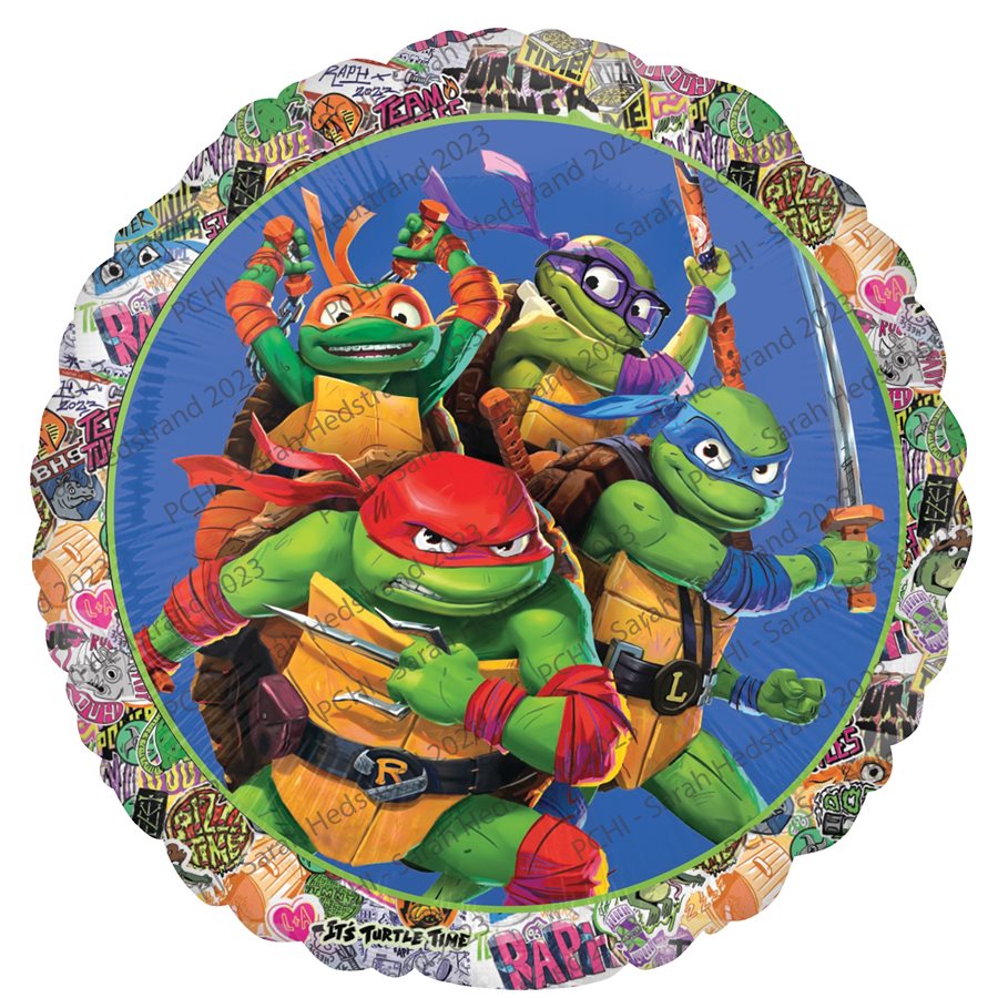 Ballon Microfoil 18" Tortues Ninja