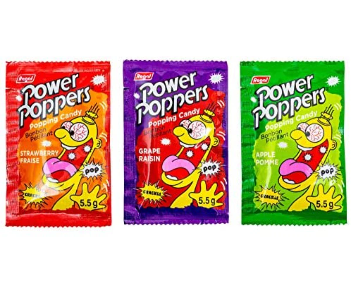 Power Poppers - Bonbons Pétillants Fruités