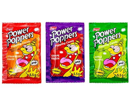 Power Poppers - Bonbons Pétillants Fruités