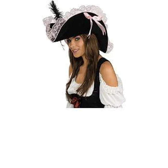 Pink Lace Pirate Hat Secret Wishes