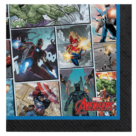 Serviettes Avengers Unite - Serviettes à Boisson 10"