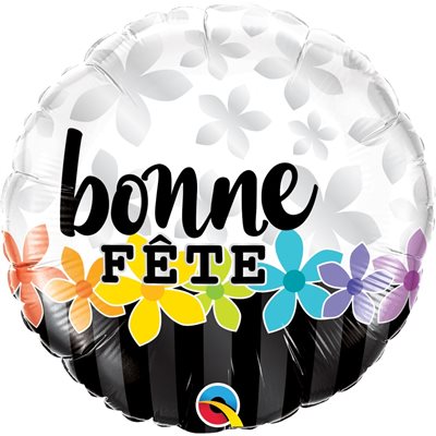 Bannière Florale M.18'' Bonne Fête