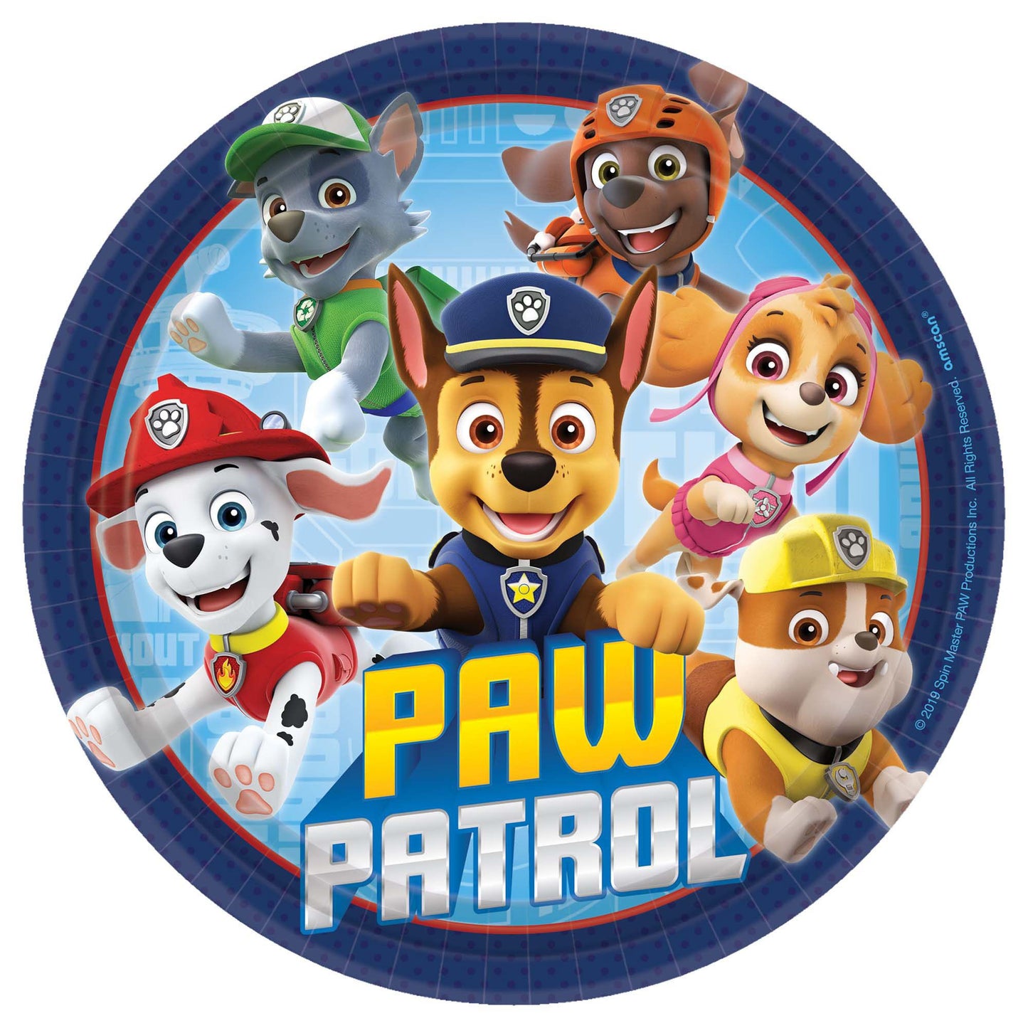 Assiettes Rondes Paw Patrol Adventures - 7 pouces pour Desserts