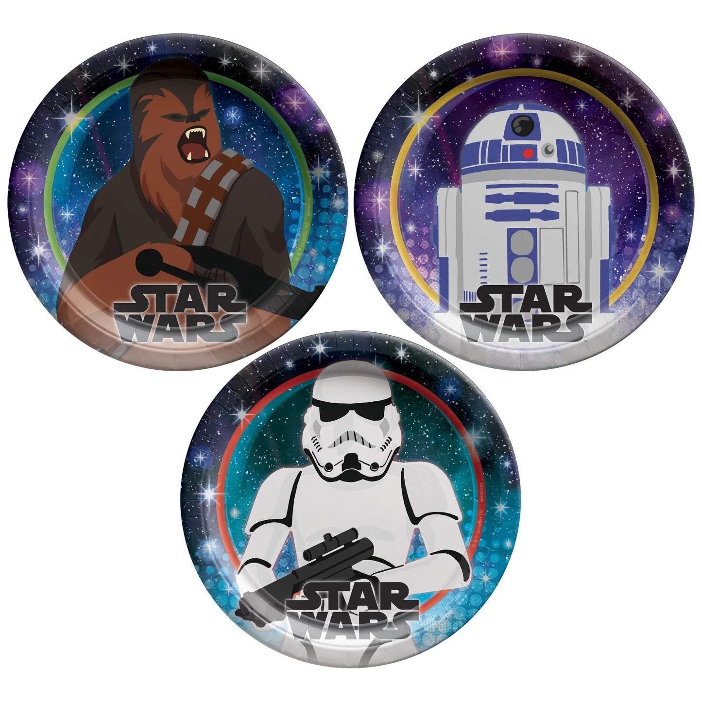 Assiettes à Dessert Star Wars Galaxy of Adventures - 7''