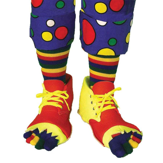 Set de Chaussettes et Chaussures de Clown Comiques