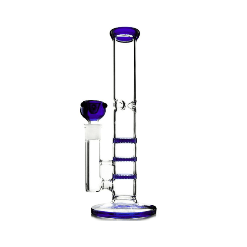 BANG EN VERRE TRIPLE PERCOLATEUR 28 CM - Accessoires Fumeur 420 | Professionnels de Bangs, Pipe a Eau et CBD