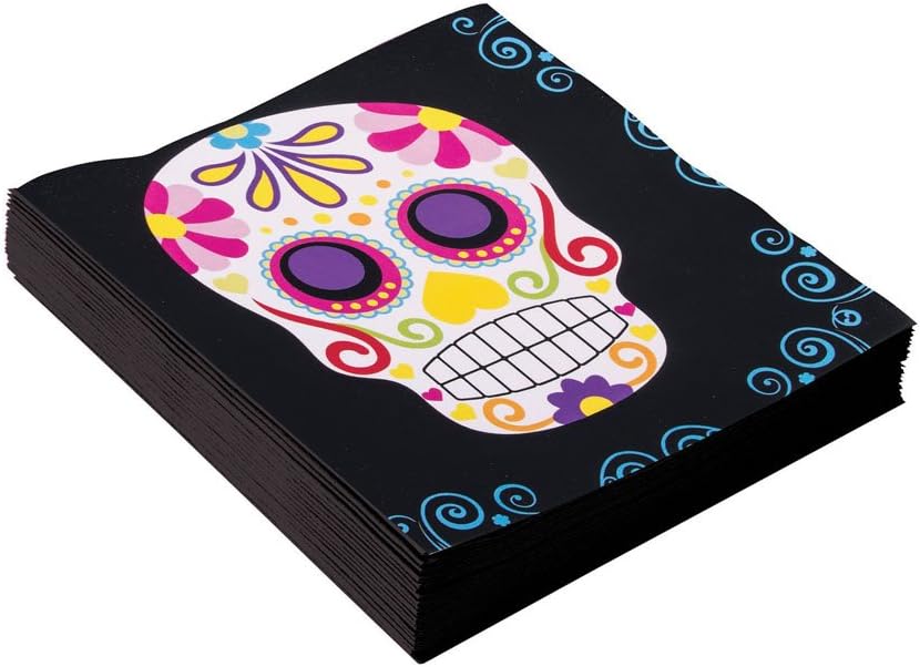 Lunch Napkins  16 Pieces - Day Of The Dead