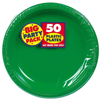 Plastic Diner Plates - Party's Solid Colors