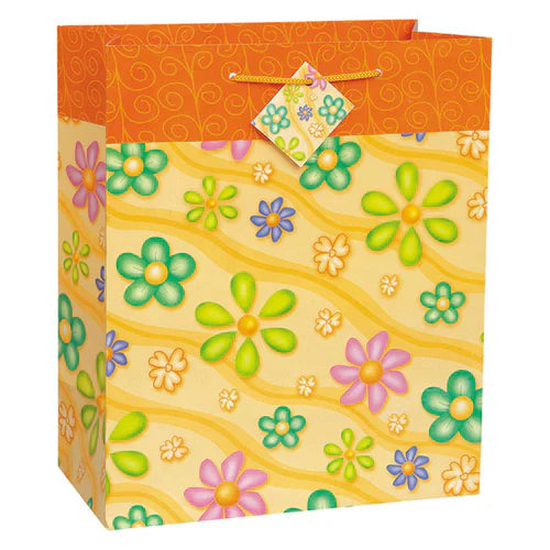 Sac Cadeau Large Lovely Blossom en Couleurs Assorties