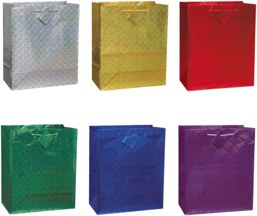 Sac Cadeau Holographique Uni - Couleurs Éblouissantes