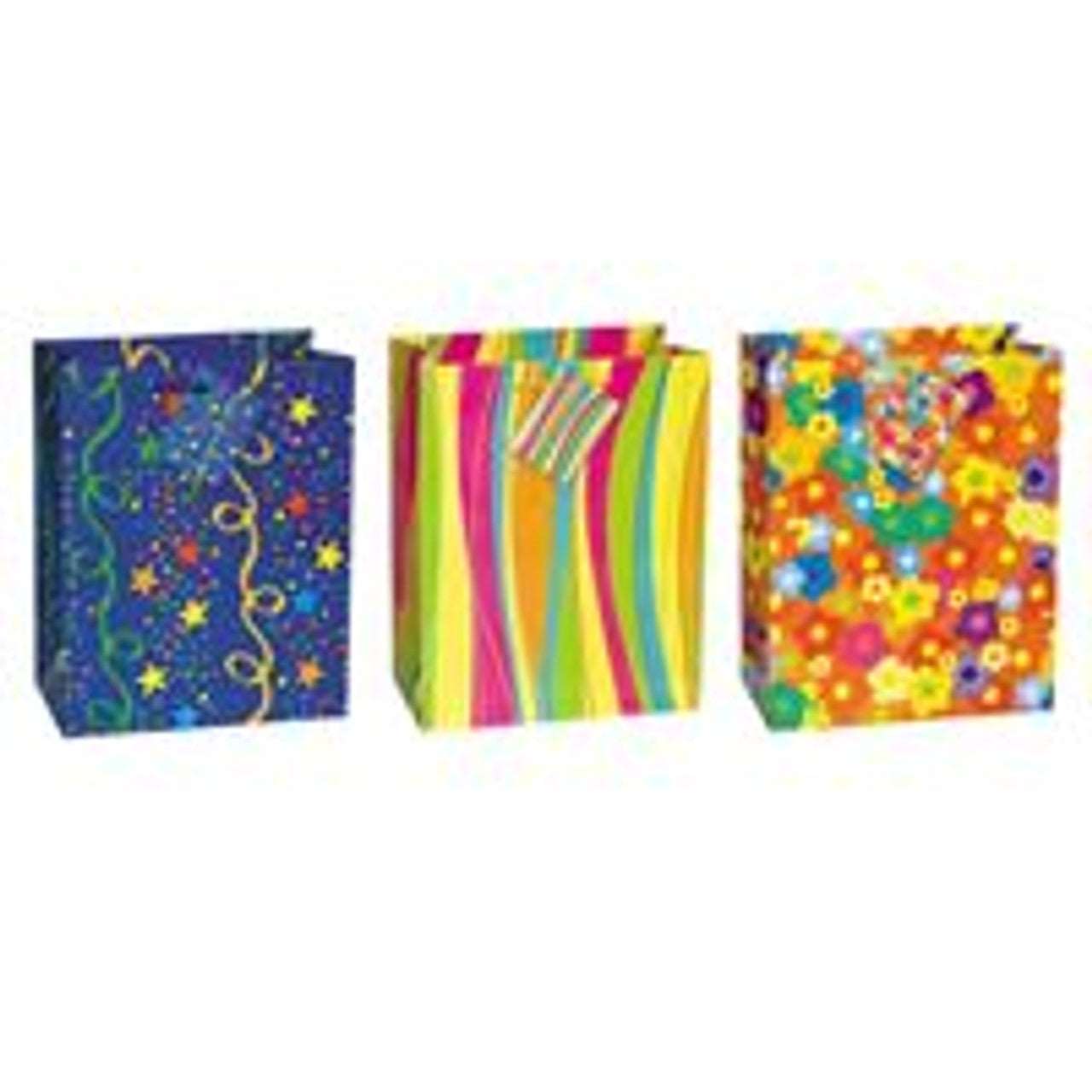 Sac Cadeau Moyen en Couleurs Vives - Assortiment Éclatant