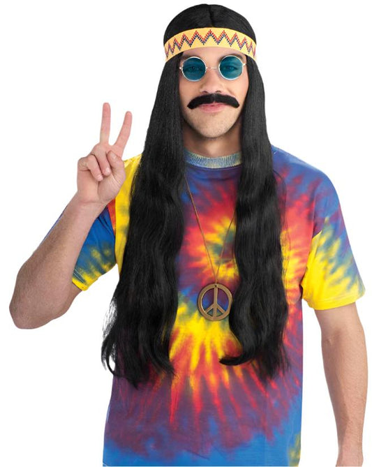 Wig Hippie Dude avec Bandeau