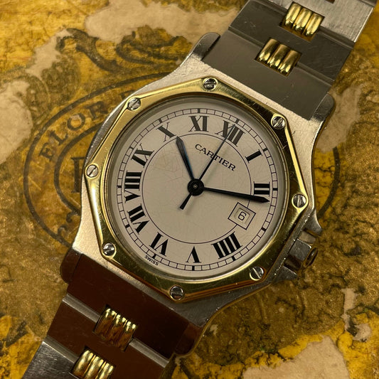 Cartier Santos Octagon „Godron” Ref 2966