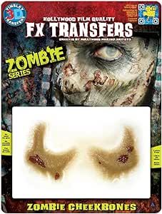 Transferts 3D FX Zombie Cheekbones pour un Maquillage Époustouflant