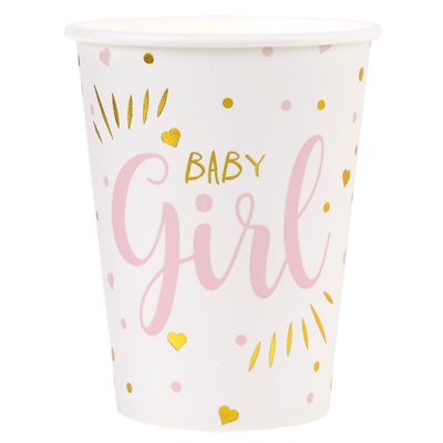 Gobelets Elegants en Carton 9 oz pour Baby Shower