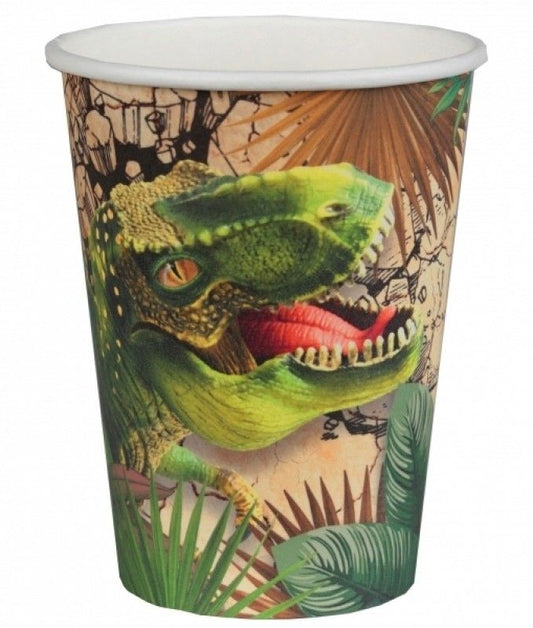 Gobelets Dinosaure T-Rex - 10 pièces 25 cl