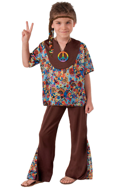 Costume Enfant Hippie Boy - Esprit des Années 60